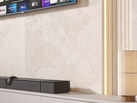TV wall set 27 Model 3D