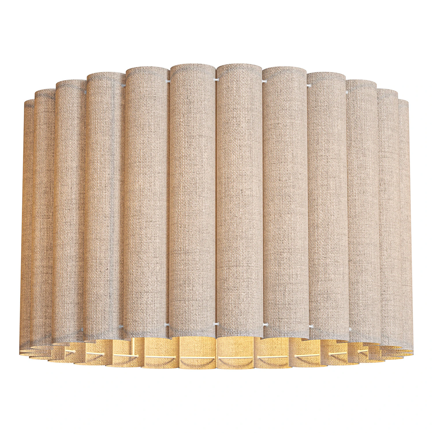 Ceiling lamp Lucina made of linen 3D Model .c4d .max .obj .3ds .fbx .stl .blend