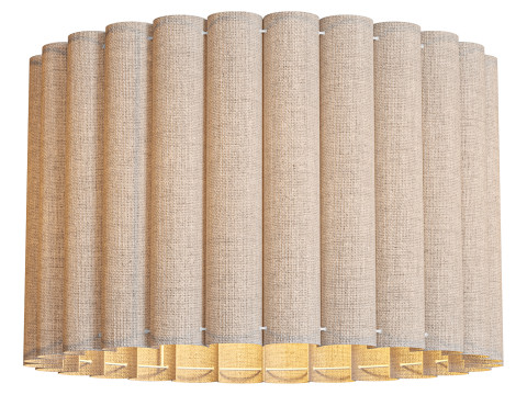 Ceiling lamp Lucina made of linen 3D मॉडल