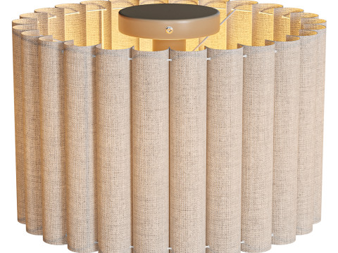Ceiling lamp Lucina made of linen 3Dモデル
