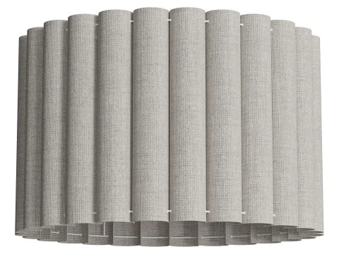 Ceiling lamp Lucina made of linen 3D Model