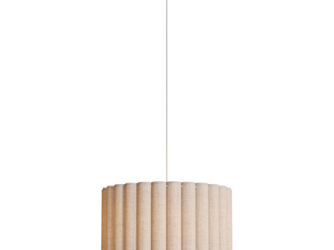 Pendant lamp Lucina made of linen 3D 모델