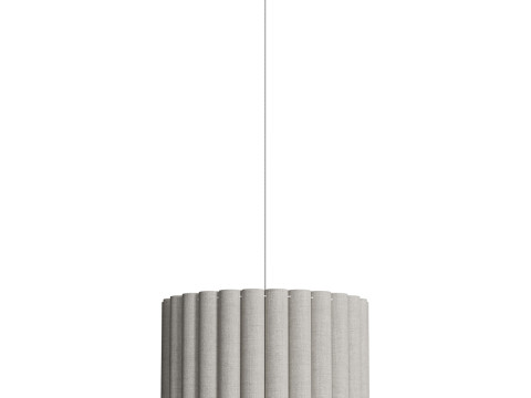 Pendant lamp Lucina made of linen 3D 모델