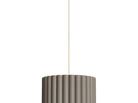 Pendant lamp Lucina made of linen 3D 모델