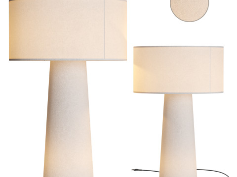 Floor lamp made of fabric and metal cylinder-modern-Eryn 3D मॉडल