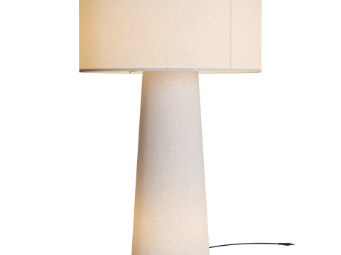 Floor lamp made of fabric and metal cylinder-modern-Eryn 3Dモデル