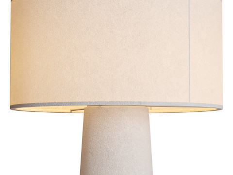 Floor lamp made of fabric and metal cylinder-modern-Eryn 3Dモデル