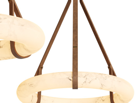 Oslo Hanging Light Leather by HOLLY HUNT 3D मॉडल