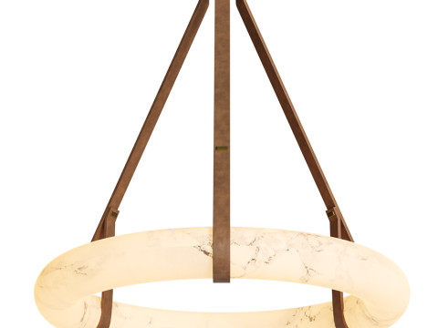 Oslo Hanging Light Leather by HOLLY HUNT Modelo 3D