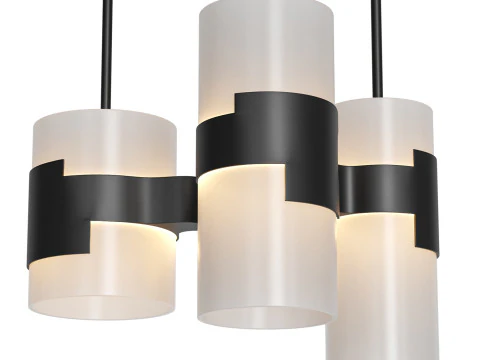 Virtus Hanging Light by HOLLY HUNT 3D Model