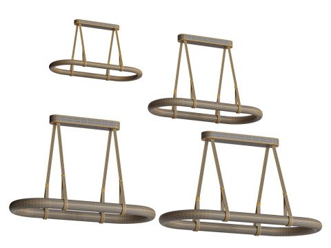 Odda Hanging Light by HOLLY HUNT 3D-Modell