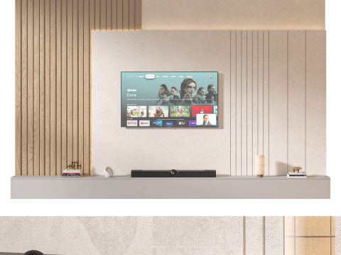 TV wall set 28 3D 模型