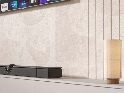 TV wall set 28 3D Model