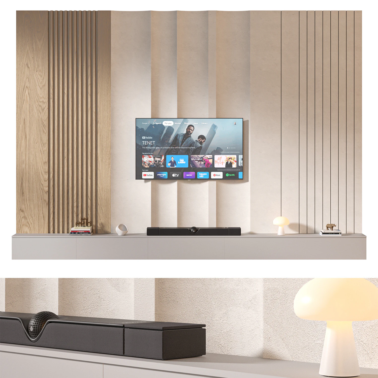 TV wall set 30 3D Model .c4d .max .obj .3ds .fbx .stl .blend