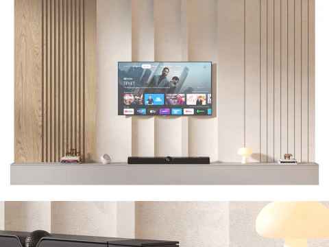 Zestaw ścienny pod telewizor 30 Model 3D