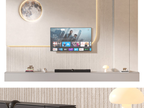 TV wall set 31 Modelo 3D