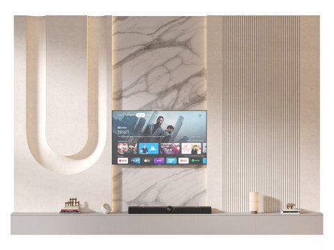 TV wall set 32 3D Модель