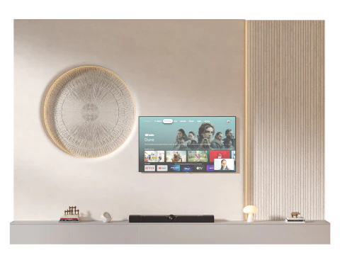 TV wall set 33 3D Model