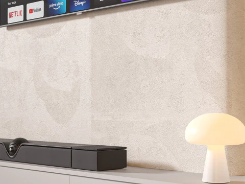 TV wall set 33 3D Model