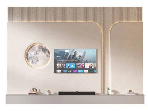 TV wall set 34 3D Model