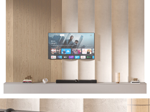 TV wall set 35 3D Model