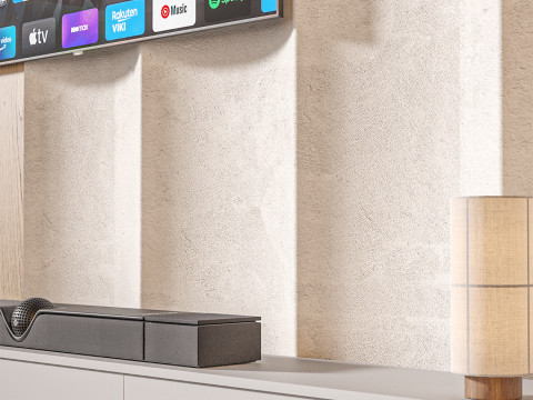 TV wall set 35 3D Model