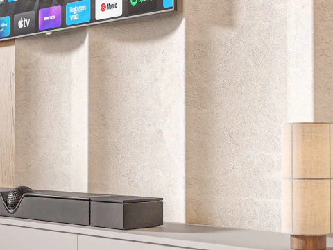 TV wall set 35 3D Model