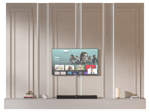 TV wall set 36 Modelo 3D
