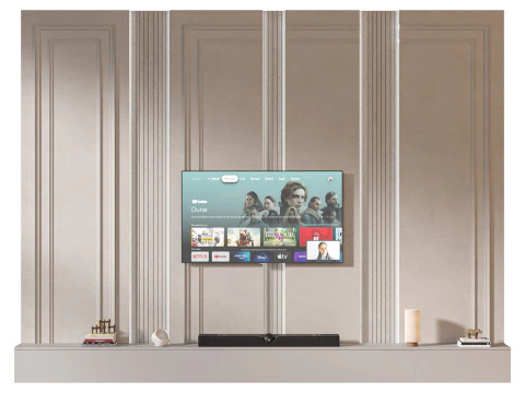 TV wall set 36 3D Model
