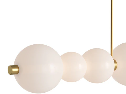 Cleste Satin H Chandelier by HOLLY HUNT 3D Model