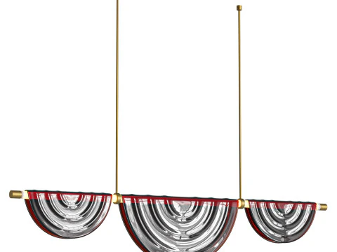 Cive Plie Chandelier Light by HOLLY HUNT 3D Model