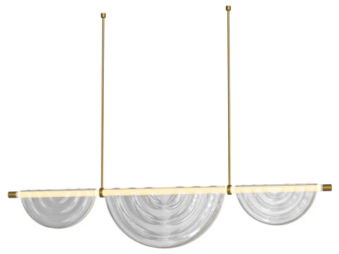 Cive Plie Chandelier Light by HOLLY HUNT 3D Model