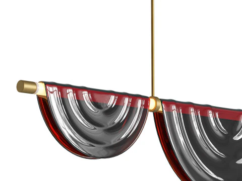 Cive Plie Chandelier Light by HOLLY HUNT 3D Model