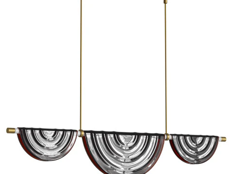 Cive Plie Chandelier Light by HOLLY HUNT 3D Model