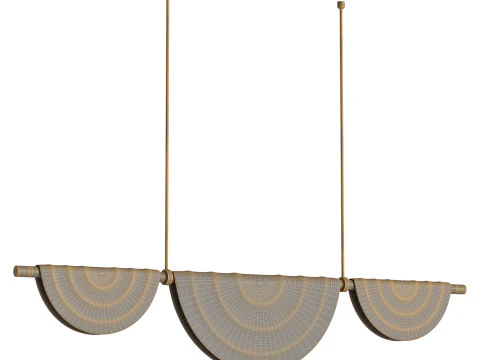 Cive Plie Chandelier Light by HOLLY HUNT 3D Model