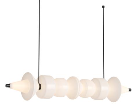 Sonde Satin H Chandelier Light by HOLLY HUNT Modello 3D