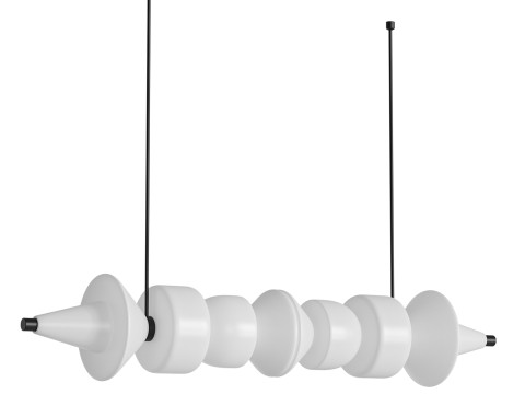 Sonde Satin H Chandelier Light by HOLLY HUNT Modello 3D