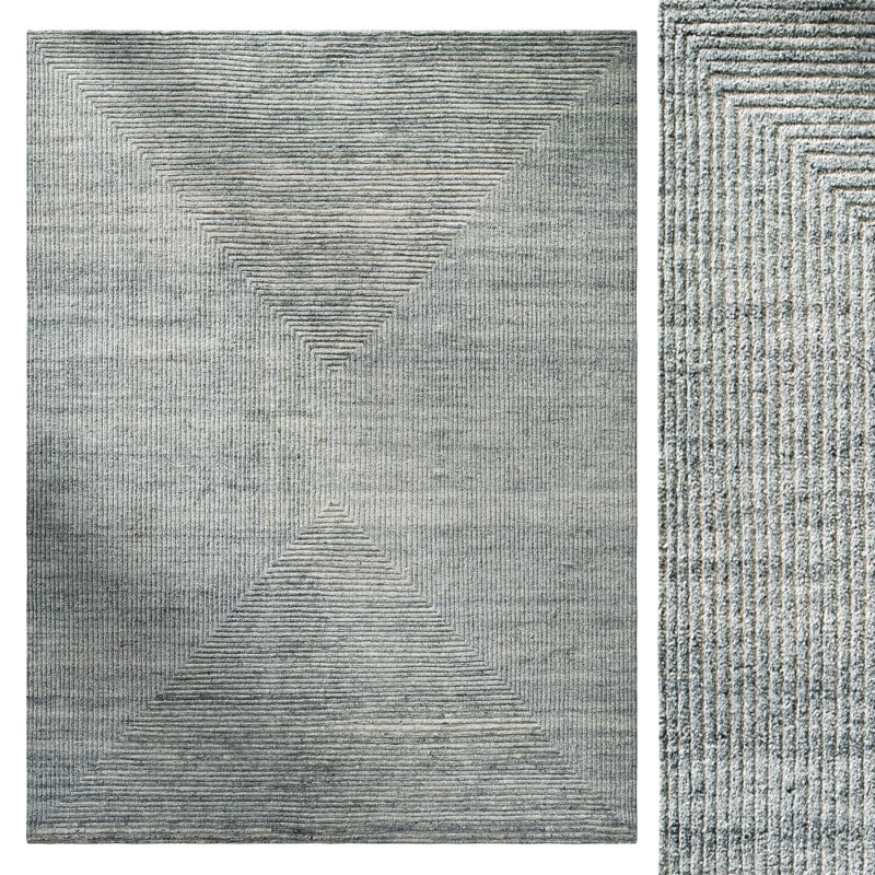Ellipse Wool Rug by The world of RH 3D Модель .c4d .max .obj .3ds .fbx .stl .blend