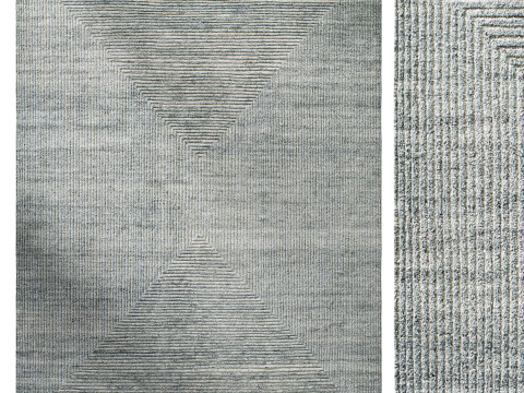 Ellipse Wool Rug by The world of RH Modelo 3D
