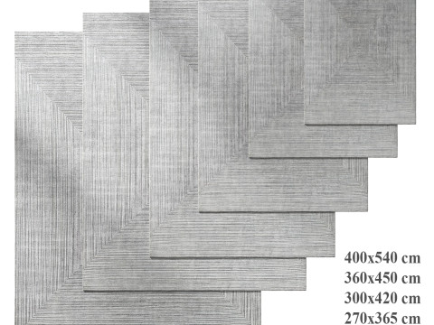 Odisha Silk Wool Rug by The world of RH Modèle 3D