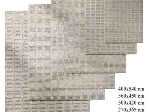 Rajouri Silk Wool Rug by The world of RH 3D Model