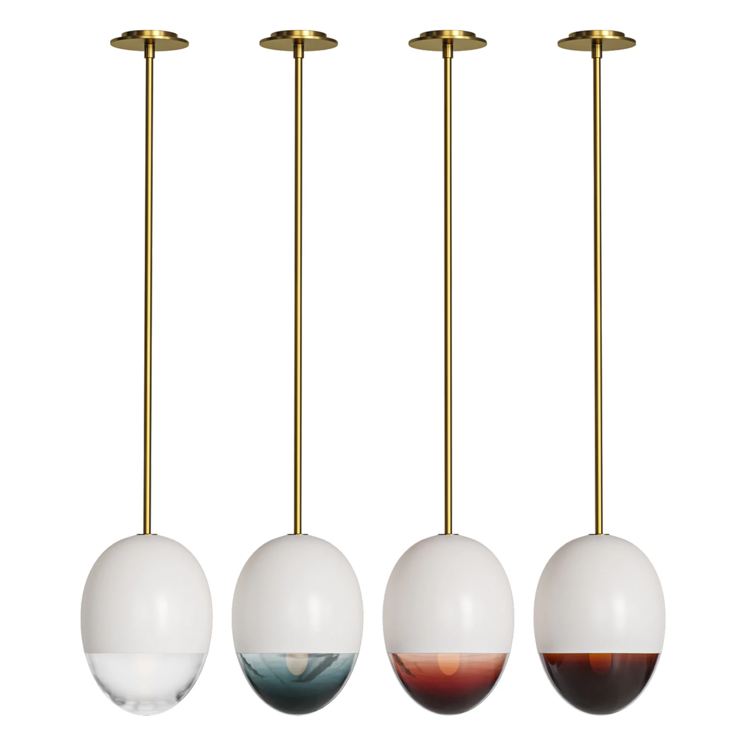Pilule Pendant Light by HOLLY HUNT 3D Model .c4d .max .obj .3ds .fbx .stl .blend 