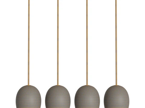 Pilule Pendant Light by HOLLY HUNT 3D Model