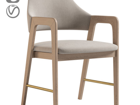 Milton Dining Armchair 3Dモデル