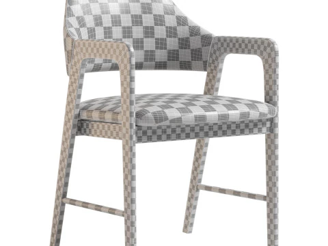Milton Dining Armchair 3D Model