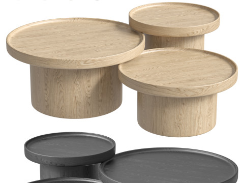 Most popular Solid Wood Coffee Table Modelo 3D