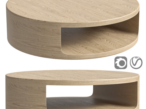 Hot sale luxury popular style coffee table solid oak furniture coffee tables Modelo 3D