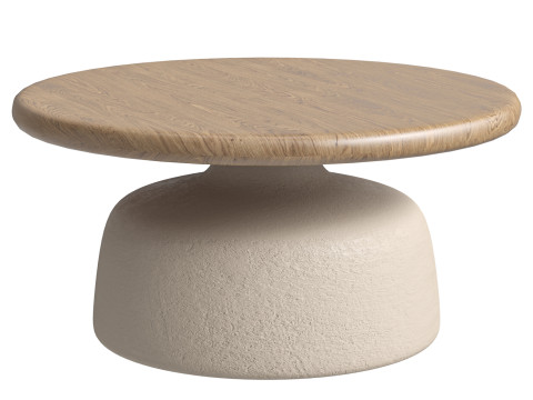 Luxury Modern Scandinavian Simple Oak Wooden Contemporary Centerpiece Tea Table Coffee Table Modèle 3D