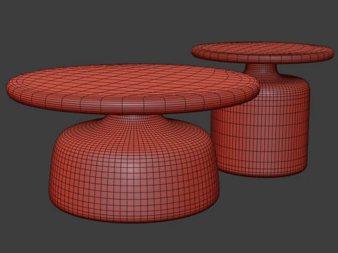 Luxuri&ouml;ser, moderner, skandinavischer, einfacher Teetisch und Couchtisch aus Eichenholz 3D Modell