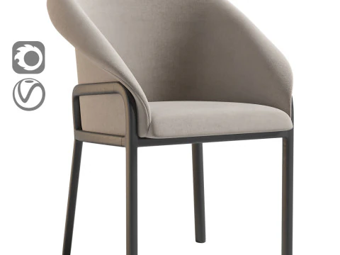 मिनिमलिस्ट ऑर्गेनिक चेयर 3D मॉडल